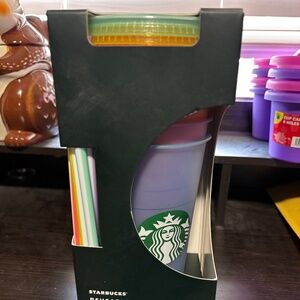 STARBUCKS RE USEABLE COLD CUPS